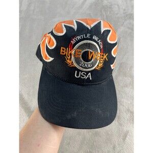 2006 Bike Week 2006 Annual Myrtle Beach Hat black/Orange Adjustable